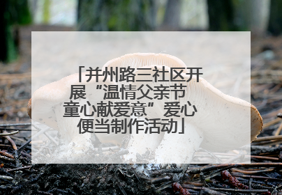 并州路三社区开展“温情父亲节 童心献爱意”爱心便当制作活动