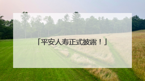 平安人寿正式披露！