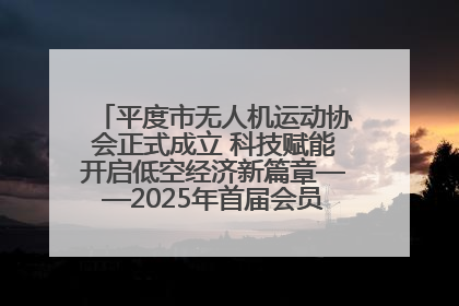 平度市无人机运动协会正式成立 科技赋能开启低空经济新篇章——2025年首届会员大会暨无人机应用发展论坛成功举办