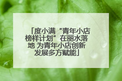 度小满“青年小店榜样计划”在丽水落地 为青年小店创新发展多方赋能