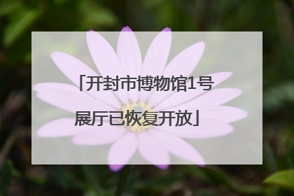 开封市博物馆1号展厅已恢复开放