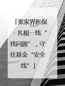 张家界医保：扎根一线“找问题”，守住基金“安全线”