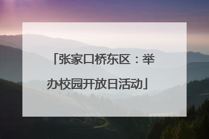 张家口桥东区：举办校园开放日活动