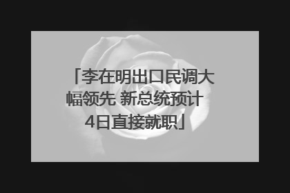 李在明出口民调大幅领先 新总统预计4日直接就职