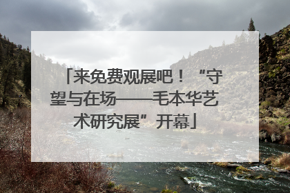 来免费观展吧！“守望与在场——毛本华艺术研究展”开幕