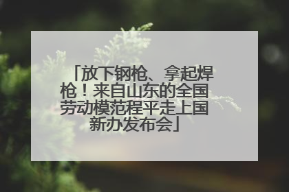 放下钢枪、拿起焊枪！来自山东的全国劳动模范程平走上国新办发布会