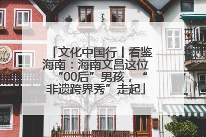 文化中国行丨看鉴海南：海南文昌这位“00后”男孩，“非遗跨界秀”走起