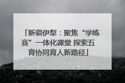 新疆伊犁：聚焦“学练赛”一体化课堂 探索五育协同育人新路径