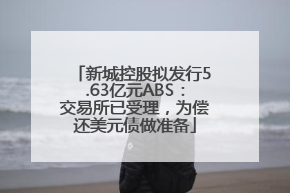 新城控股拟发行5.63亿元ABS：交易所已受理，为偿还美元债做准备