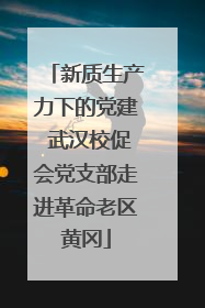 新质生产力下的党建 武汉校促会党支部走进革命老区黄冈