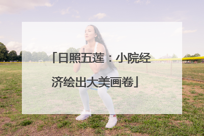 日照五莲：小院经济绘出大美画卷