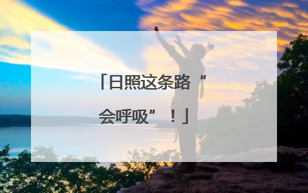 日照这条路“会呼吸”！