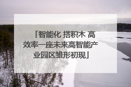 智能化 搭积木 高效率一座未来高智能产业园区雏形初现