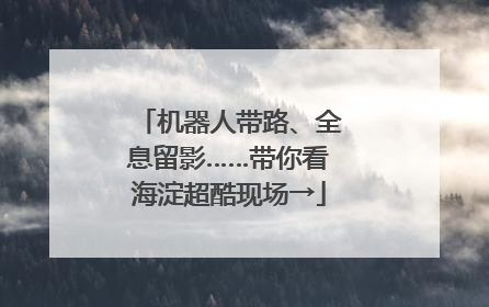 机器人带路、全息留影……带你看海淀超酷现场→