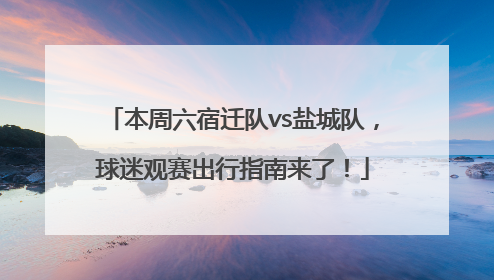 本周六宿迁队vs盐城队，球迷观赛出行指南来了！