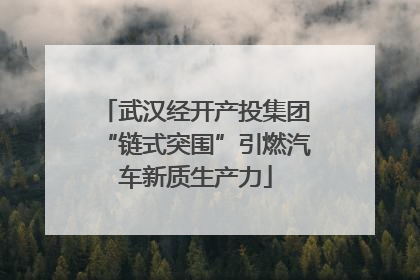 武汉经开产投集团“链式突围”引燃汽车新质生产力