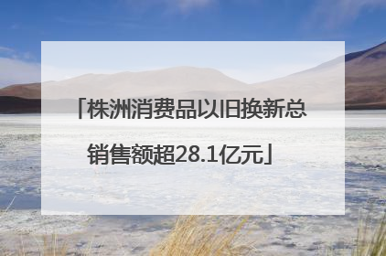 株洲消费品以旧换新总销售额超28.1亿元