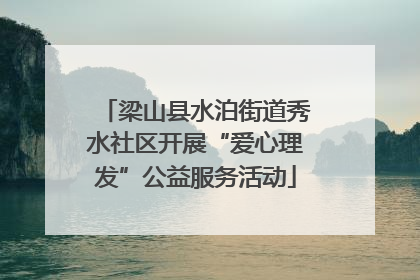 梁山县水泊街道秀水社区开展“爱心理发”公益服务活动