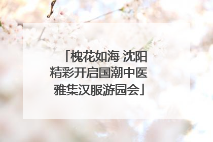 槐花如海 沈阳精彩开启国潮中医雅集汉服游园会