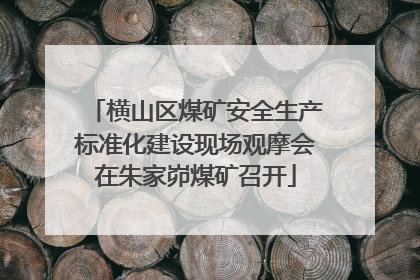 横山区煤矿安全生产标准化建设现场观摩会在朱家峁煤矿召开