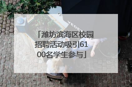 潍坊滨海区校园招聘活动吸引6100名学生参与