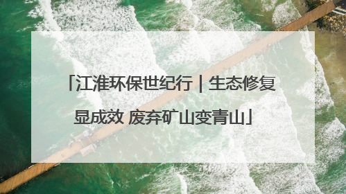 江淮环保世纪行｜生态修复显成效 废弃矿山变青山