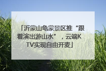 沂蒙山龟蒙景区推“跟着演出游山水”，云端KTV实现自由开麦