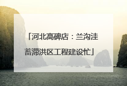河北高碑店：兰沟洼蓄滞洪区工程建设忙