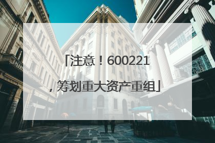 注意！600221，筹划重大资产重组