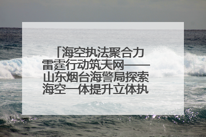 海空执法聚合力 雷霆行动筑天网——山东烟台海警局探索海空一体提升立体执法效能纪实