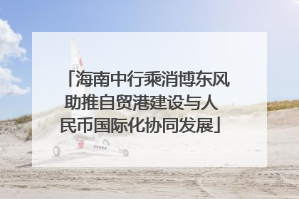 海南中行乘消博东风 助推自贸港建设与人民币国际化协同发展