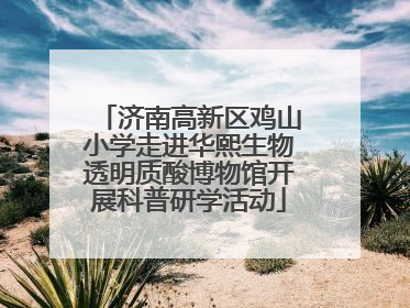 济南高新区鸡山小学走进华熙生物透明质酸博物馆开展科普研学活动