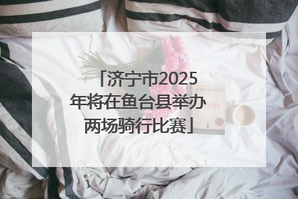 济宁市2025年将在鱼台县举办两场骑行比赛