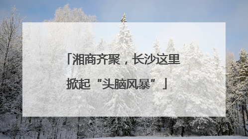 湘商齐聚，长沙这里掀起“头脑风暴”