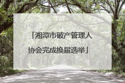 湘潭市破产管理人协会完成换届选举