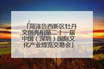 菏泽鲁西新区牡丹文创亮相第二十一届中国（深圳）国际文化产业博览交易会