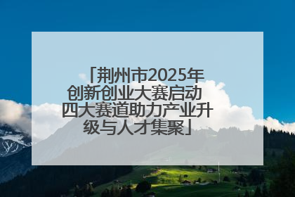 荆州市2025年创新创业大赛启动 四大赛道助力产业升级与人才集聚