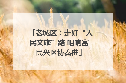 老城区：走好“人民文旅”路 唱响富民兴区协奏曲