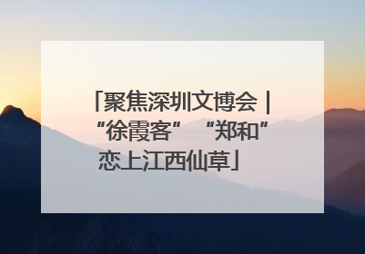 聚焦深圳文博会｜“徐霞客”“郑和”恋上江西仙草