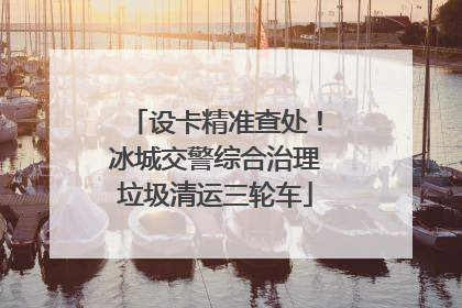设卡精准查处！冰城交警综合治理垃圾清运三轮车