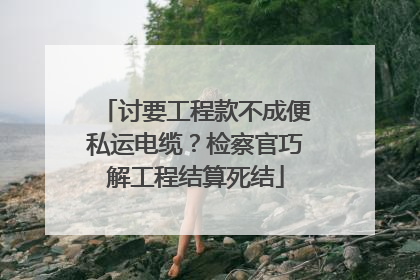 讨要工程款不成便私运电缆？检察官巧解工程结算死结
