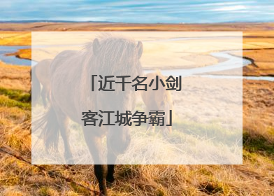 近千名小剑客江城争霸