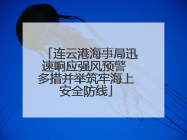 连云港海事局迅速响应强风预警 多措并举筑牢海上安全防线