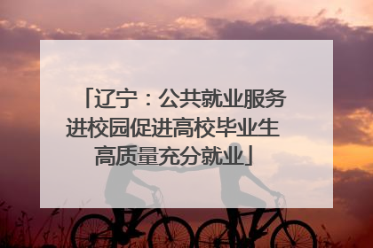 辽宁：公共就业服务进校园促进高校毕业生高质量充分就业