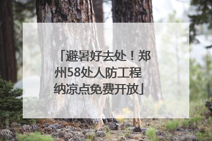 避暑好去处！郑州58处人防工程纳凉点免费开放