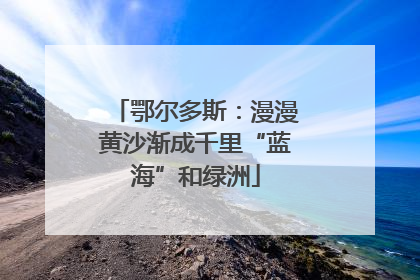 鄂尔多斯：漫漫黄沙渐成千里“蓝海”和绿洲