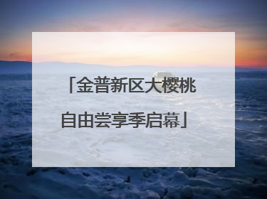 金普新区大樱桃自由尝享季启幕
