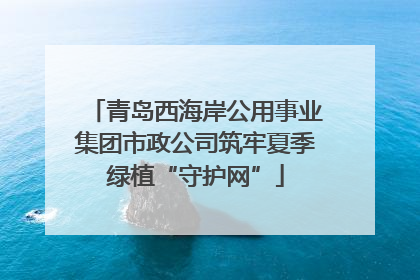 青岛西海岸公用事业集团市政公司筑牢夏季绿植“守护网”