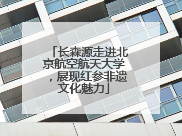 长森源走进北京航空航天大学，展现红参非遗文化魅力