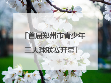 首届郑州市青少年三大球联赛开幕